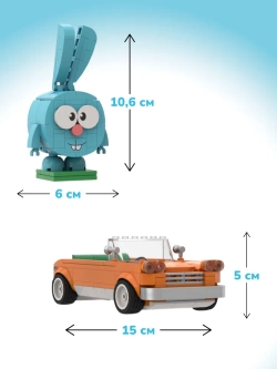 Конструктор Brick Labs Смешарики: Крош на авто, AB-1506