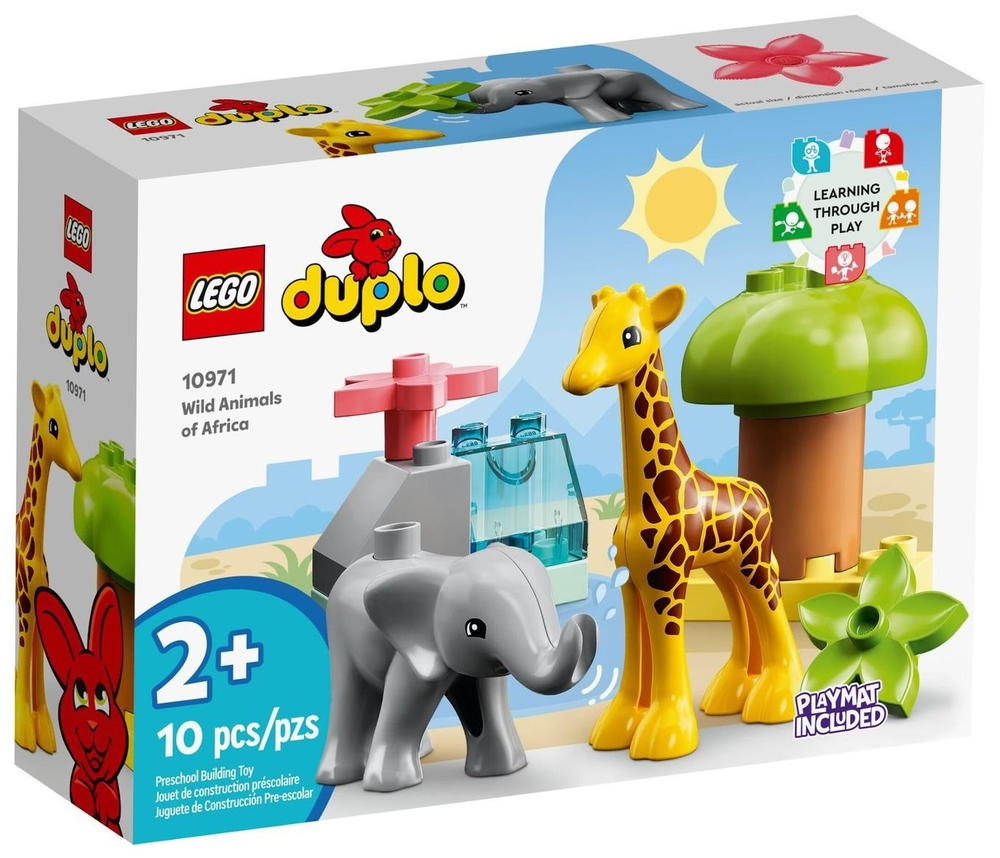 Конструктор LEGO DUPLO Дикие животные Африки | 10971