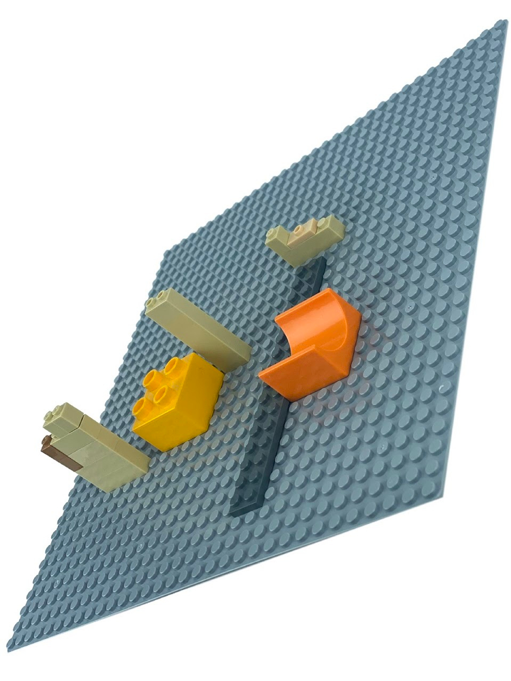 Конструктор Большая строительная пластина для LEGO DUPLO 38,5х38,5 серая