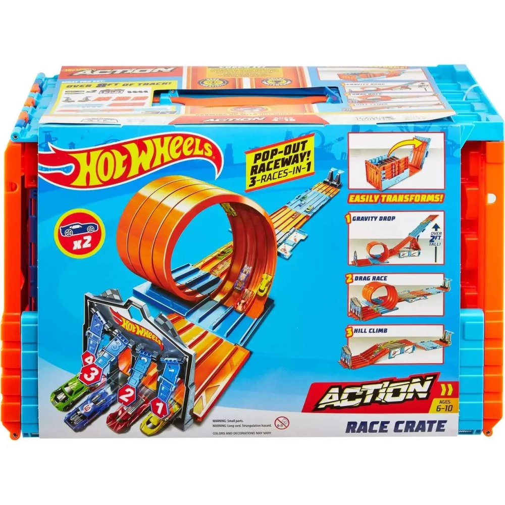 Набор игровой Hot Wheels Экшн Автотрек Эпичная гонка (для 2-х игроков) | GKT87