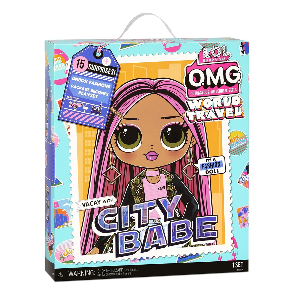 Кукла L.O.L. Surprise! OMG Travel Doll City Babe | 76587EUC