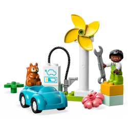 Конструктор LEGO DUPLO Ветряная турбина и электромобиль | 10985