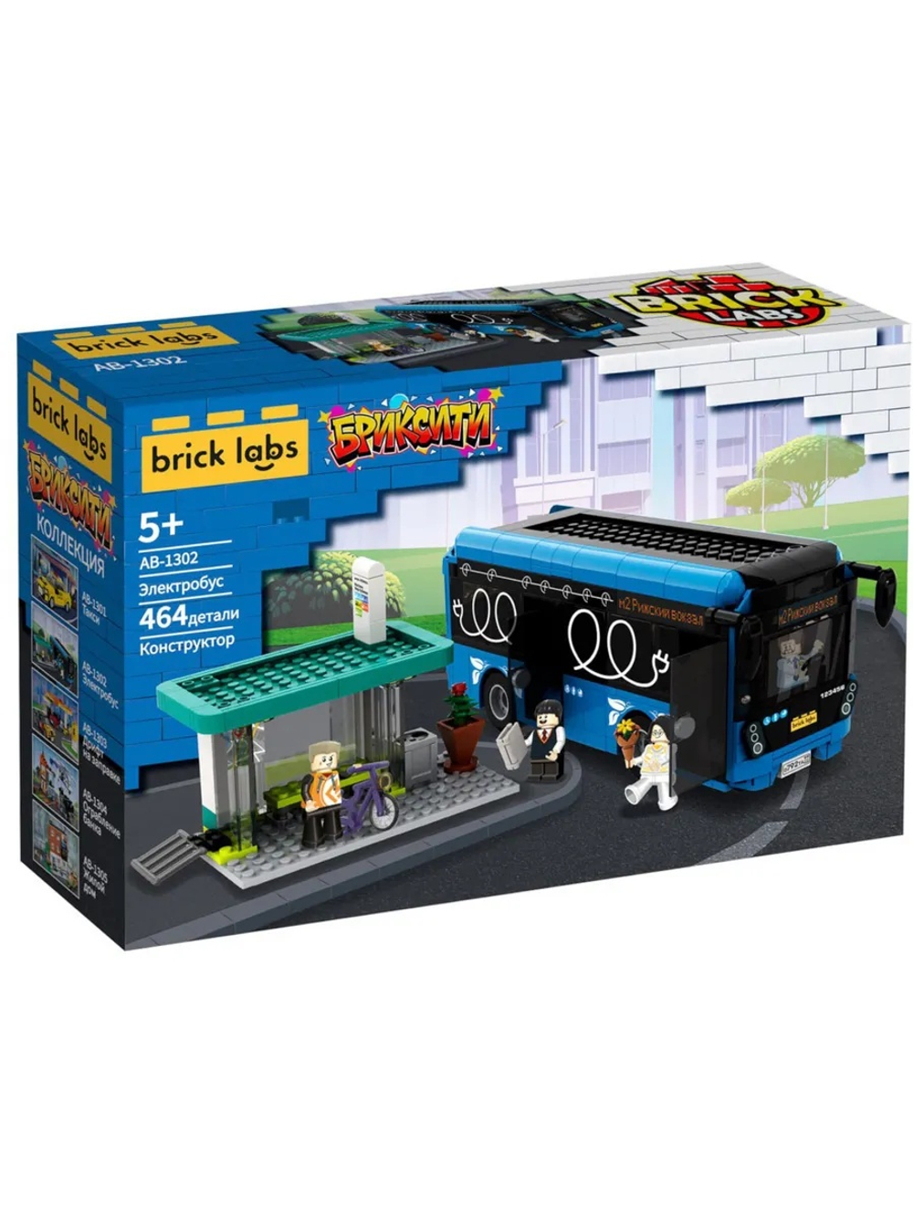 Конструктор Brick Labs Бриксити AB-1302 Электробус