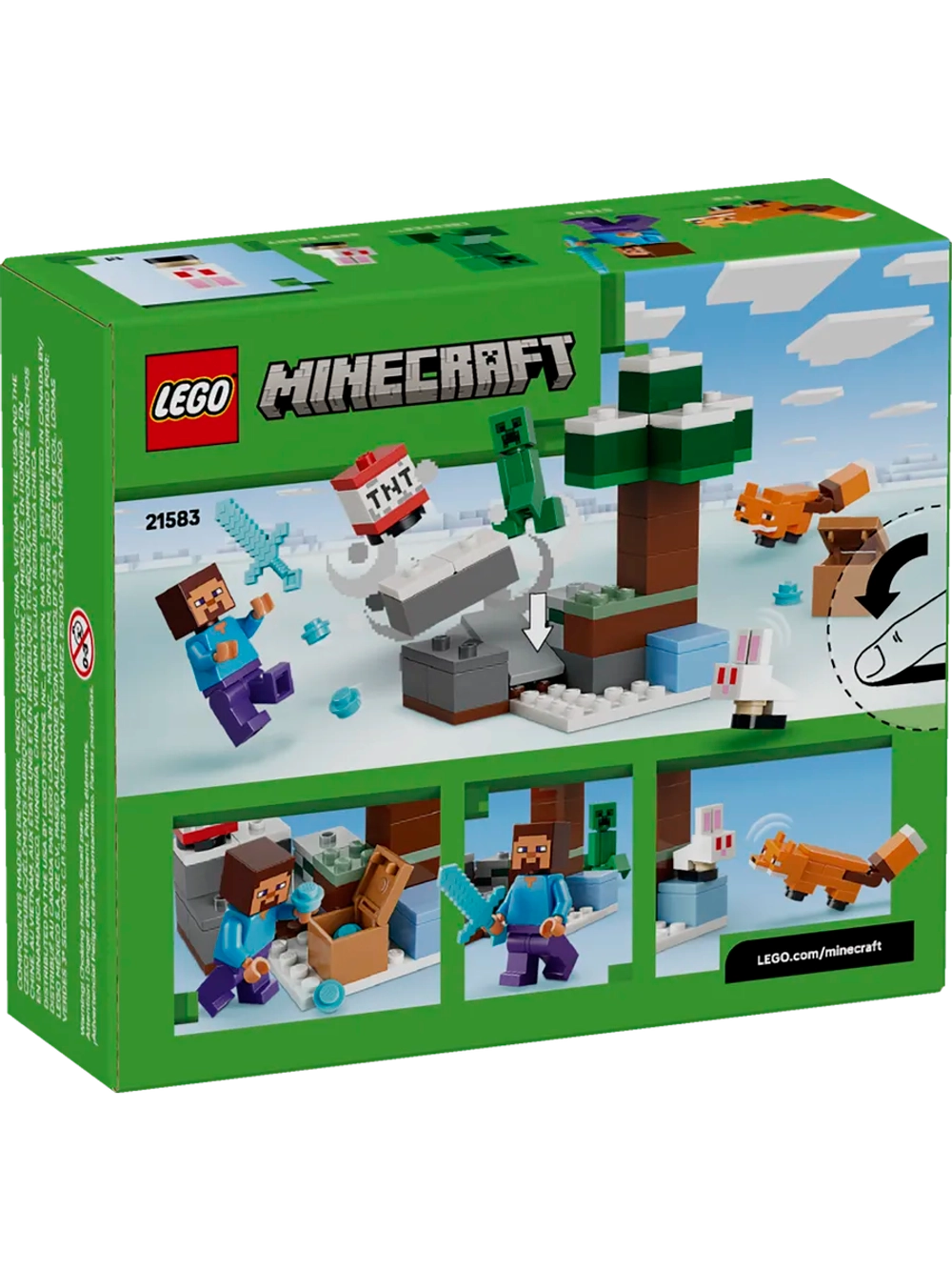 Конструктор LEGO Minecraft 21583 Приключения Стива в тайге