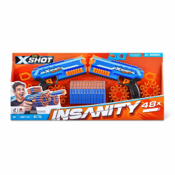 Набор бластеров ZURU X-SHOT Insanity Manic Blaster Безумие, 2 шт. | 36642