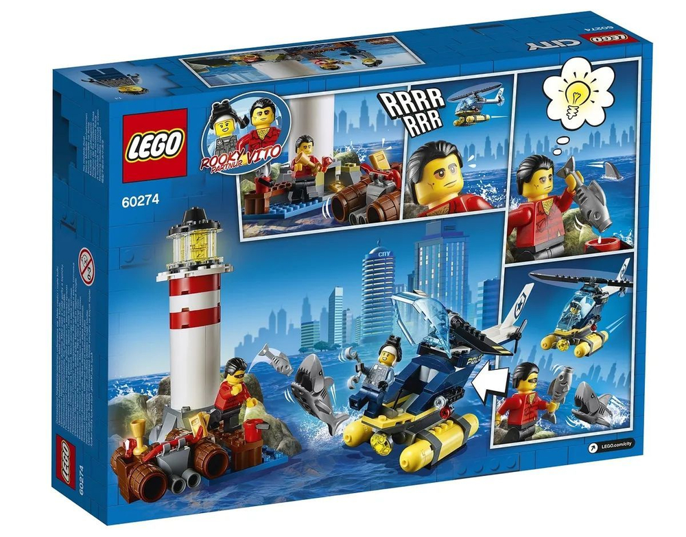 Конструктор LEGO City Морская полиция: захват на маяке | 60274