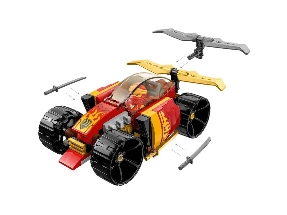 Конструктор LEGO Ninjago Гоночный автомобиль ниндзя Кая EVO | 71780