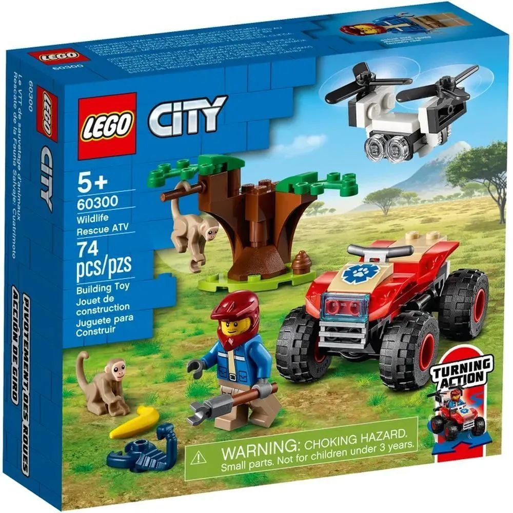 Конструктор LEGO City Wildlife Спасательный вездеход для зверей | 60300