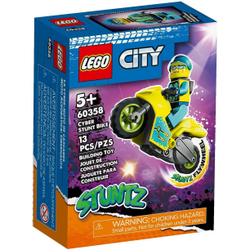 Конструктор LEGO City Stuntz Трюковый кибер-мотоцикл | 60358