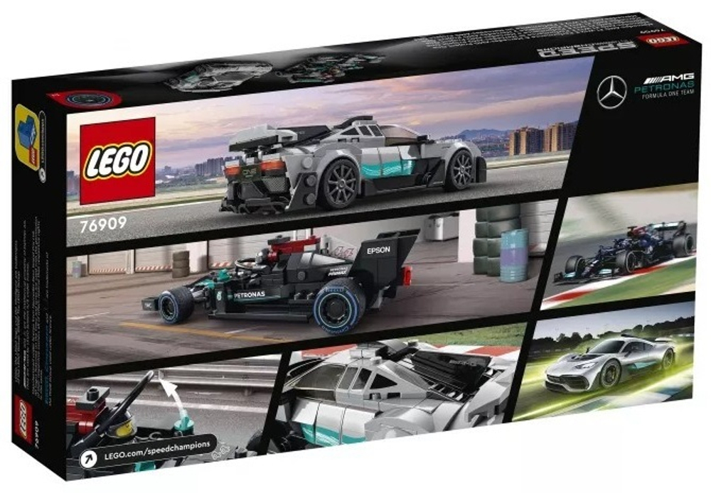 Конструктор LEGO Speed Champions Mercedes-AMG F1 W12 E Performance и Mercedes-AMG Project One | 76909