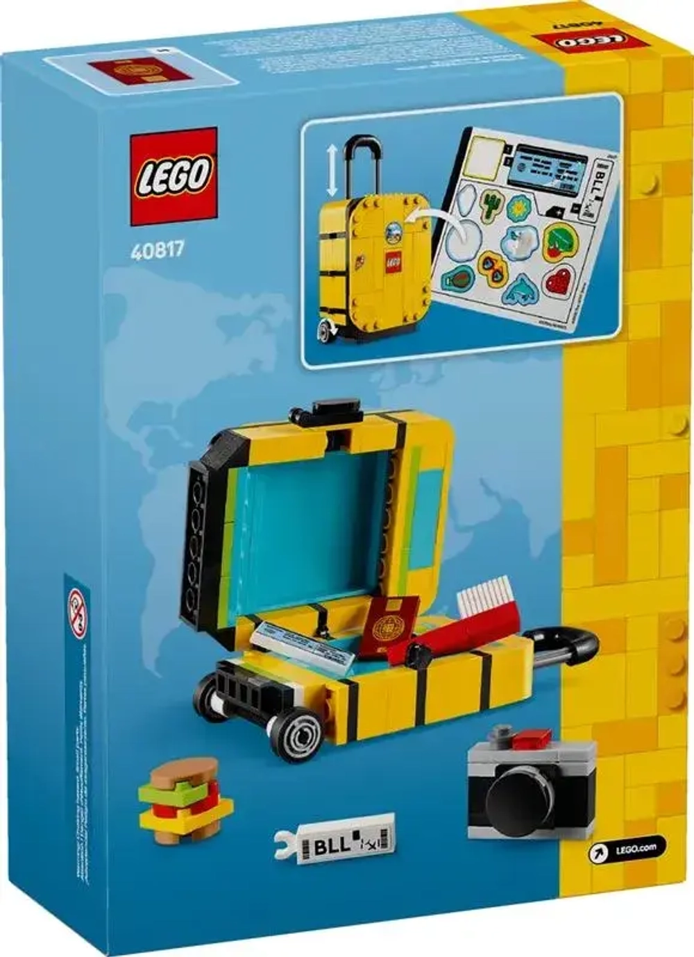 Конструктор LEGO Желтый дорожный чемодан | 40817