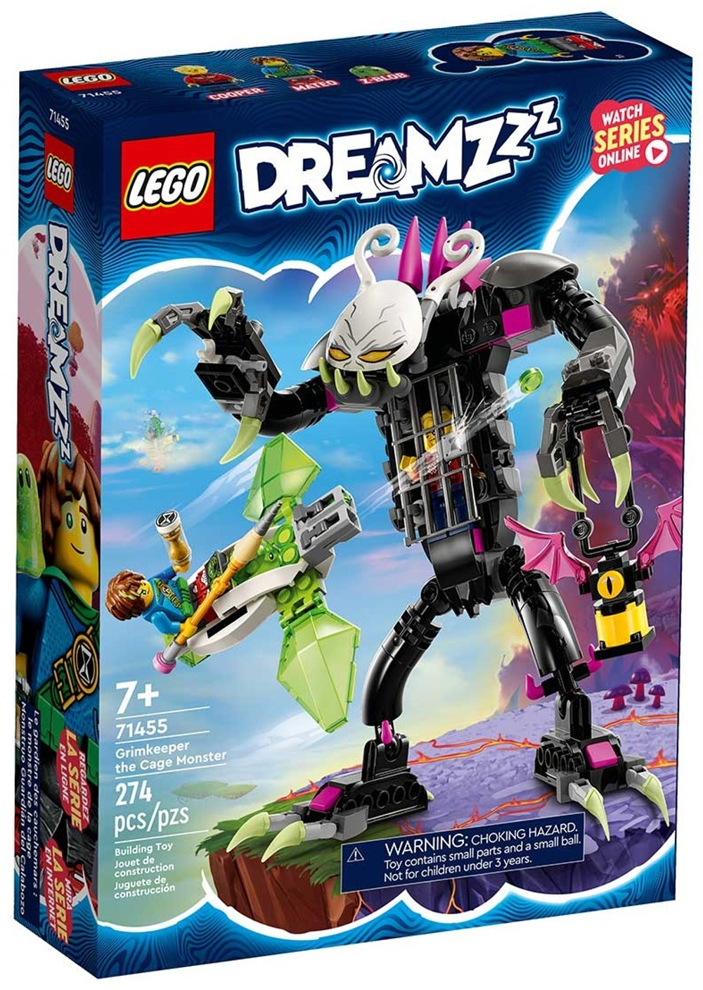 Конструктор LEGO DREAMZzz Мрачный хранитель монстров в клетке | 71455