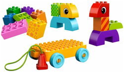Конструктор LEGO DUPLO Веселая каталка с кубиками | 10554