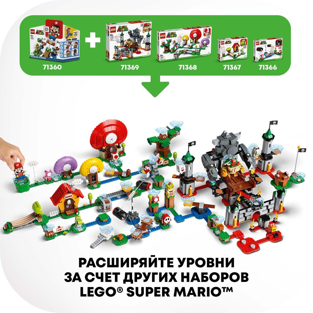 Конструктор LEGO Super Mario Неприятности в крепости Вомпа | 71364