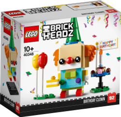 Конструктор LEGO BrickHeadz  Сувенирный набор Клоун на день рождения | 40348