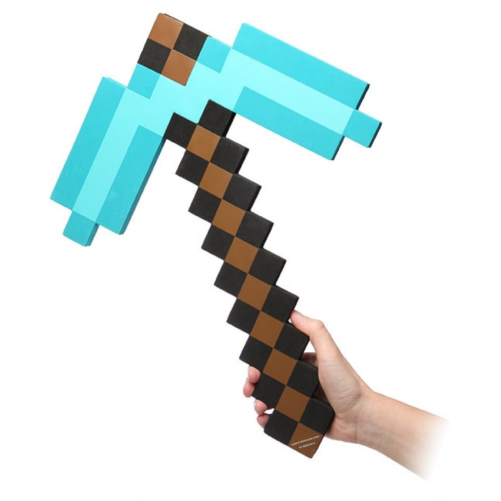 Алмазная кирка Майнкрафт (Minecraft) 45 см (пена EVA), mo0007