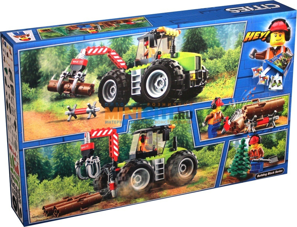 Конструктор Лесной трактор | 60181, 10870