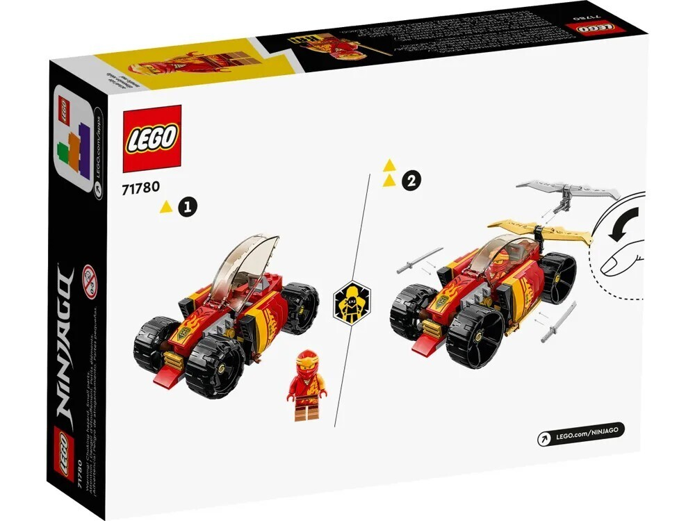 Конструктор LEGO Ninjago Гоночный автомобиль ниндзя Кая EVO | 71780