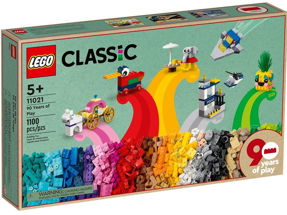 Конструктор LEGO Classic 90 лет игры | 11021