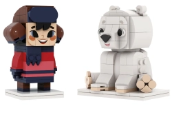 Конструктор Brick Labs Союзмультфильм AB-1129 Умка и Тайкэ