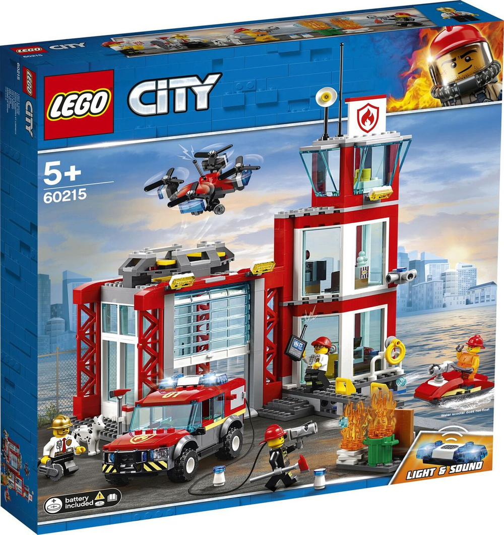 Конструктор LEGO City Fire Пожарное депо | 60215