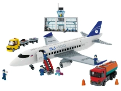 Конструктор Brick Labs Бриксити: Суперджет 100 в Аэропорту, AB-1312