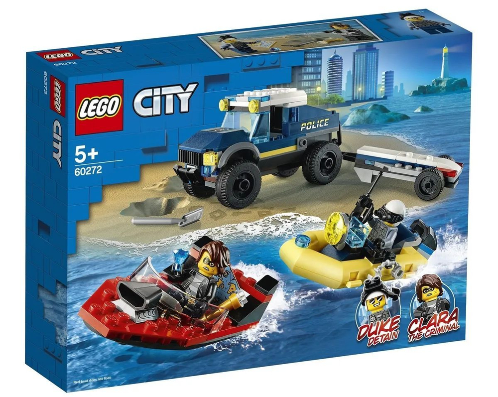 Конструктор LEGO City Полицейская лодка | 60272