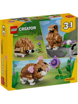Конструктор LEGO Creator 31376 Милый хомяк с цветком 3в1