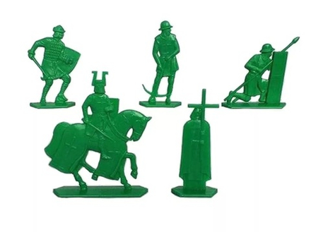 Солдатики "Ледовое побоище. Тевтоны". Зеленые