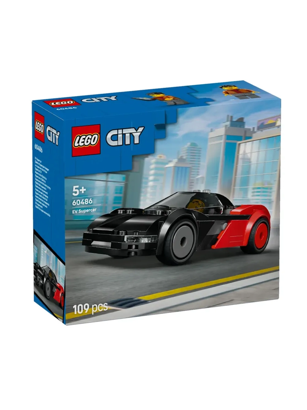 Конструктор LEGO City 60486 Электромобиль Supercar EV