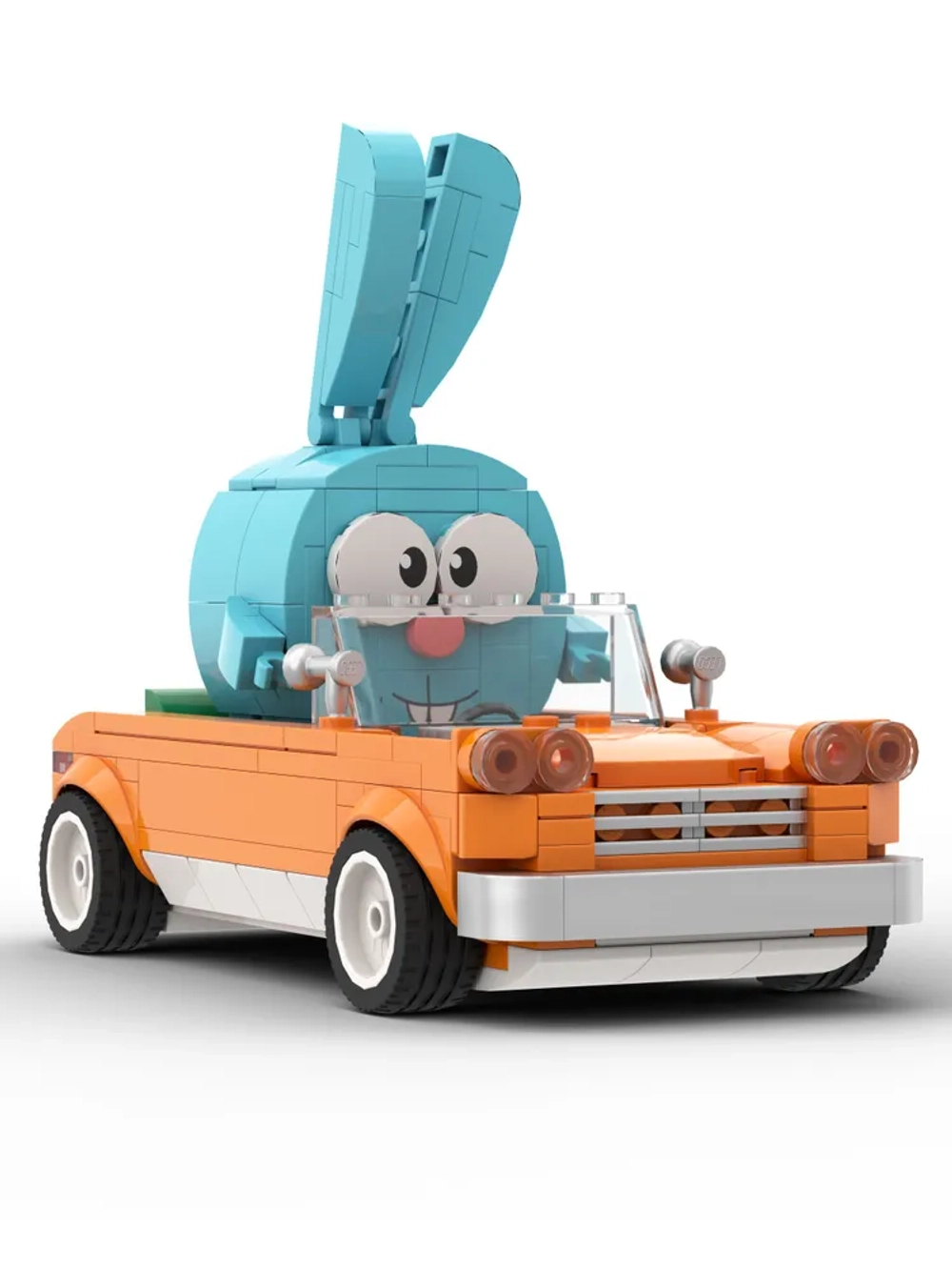 Конструктор Brick Labs Смешарики: Крош на авто, AB-1506