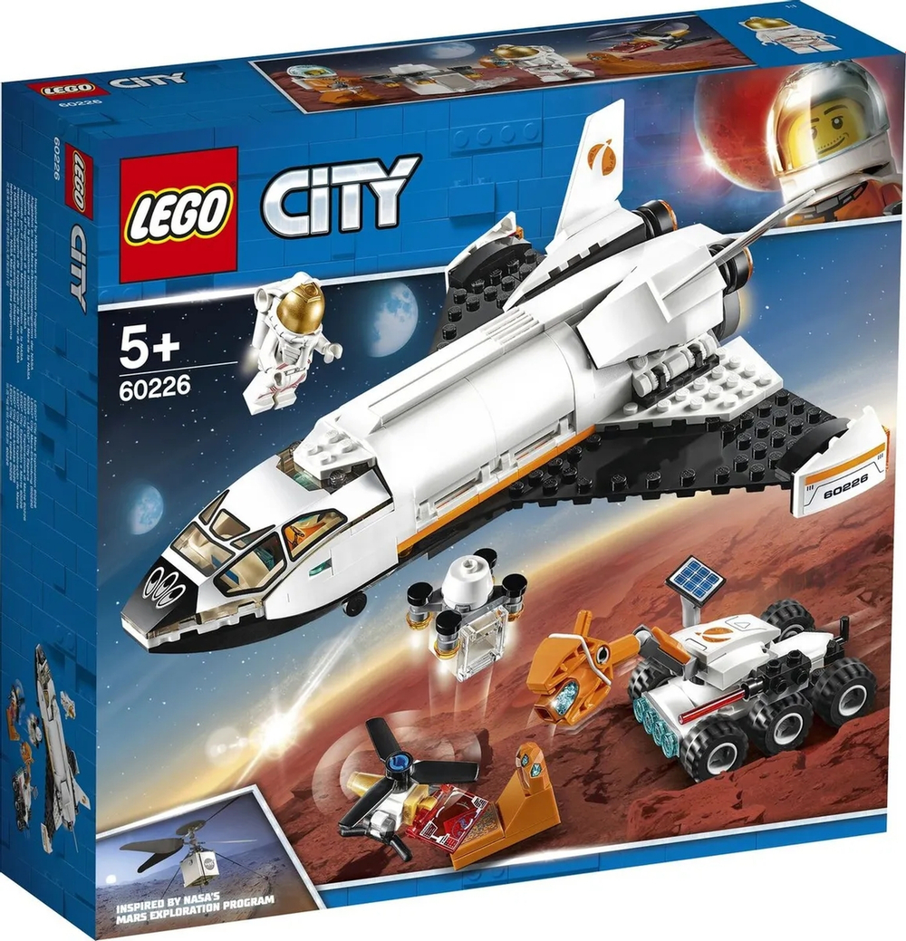 Конструктор LEGO City Space Port Шаттл для исследований Марса | 60226