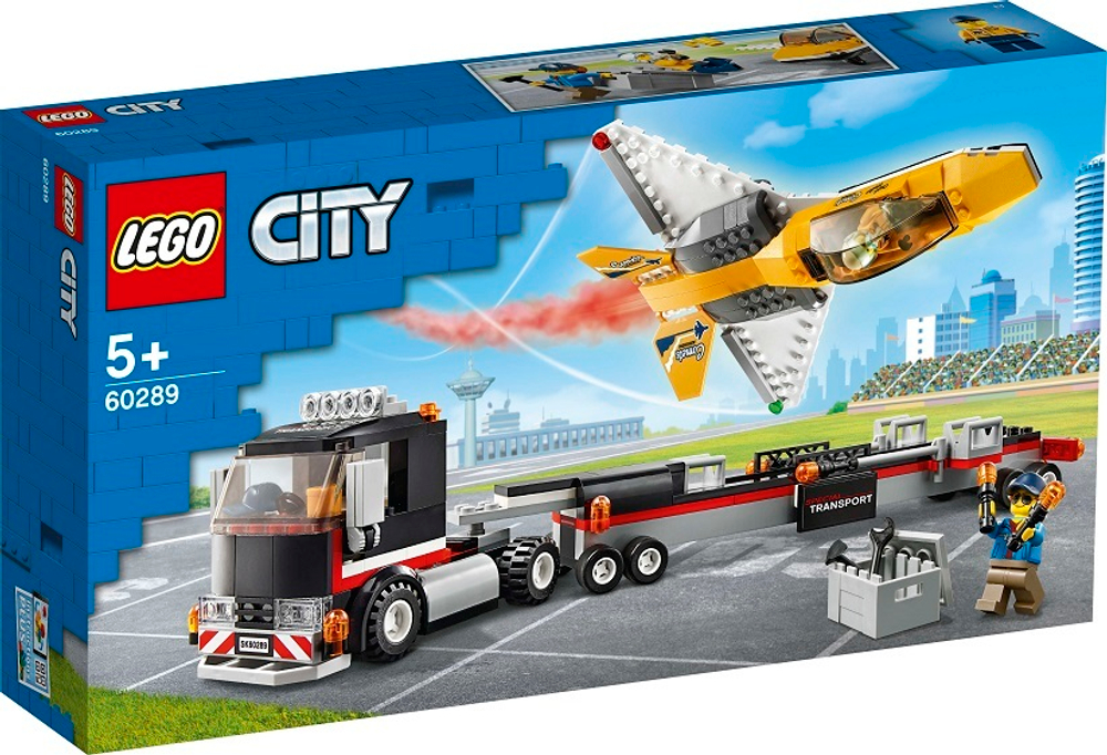 Конструктор LEGO City Great Vehicles Транспортировка самолёта на авиашоу | 60289