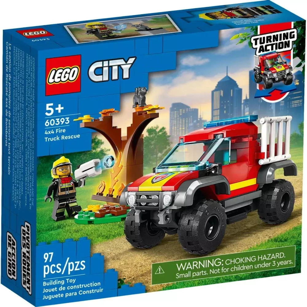Конструктор LEGO City Спасательный пожарный внедорожник | 60393