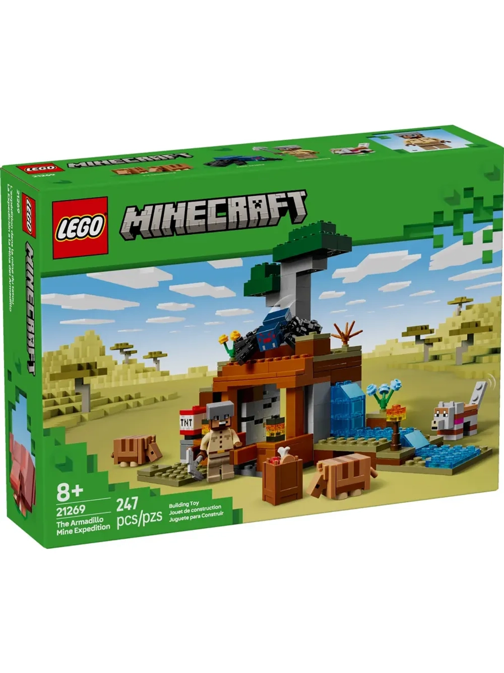 Конструктор LEGO Minecraft 21269 Экспедиция на рудник Броненосец