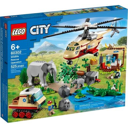 Конструктор LEGO City Stuntz Операция по спасению зверей | 60302
