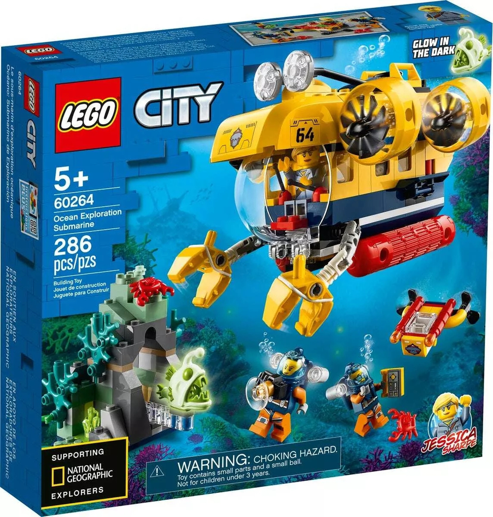 Конструктор LEGO City Исследовательская подводная лодка | 60264