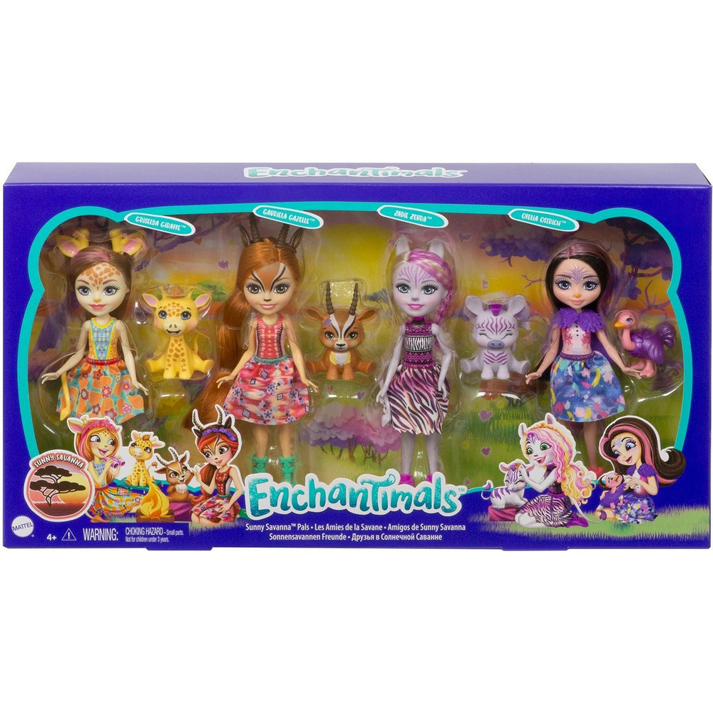 Игровой набор кукол Enchantimals Друзья в Солнечной Саванне | GYN57
