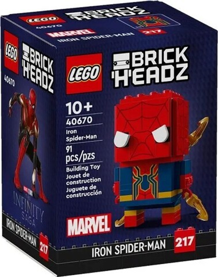 Конструктор LEGO Brickheadz Marvel Железный Человек-Паук | 40670