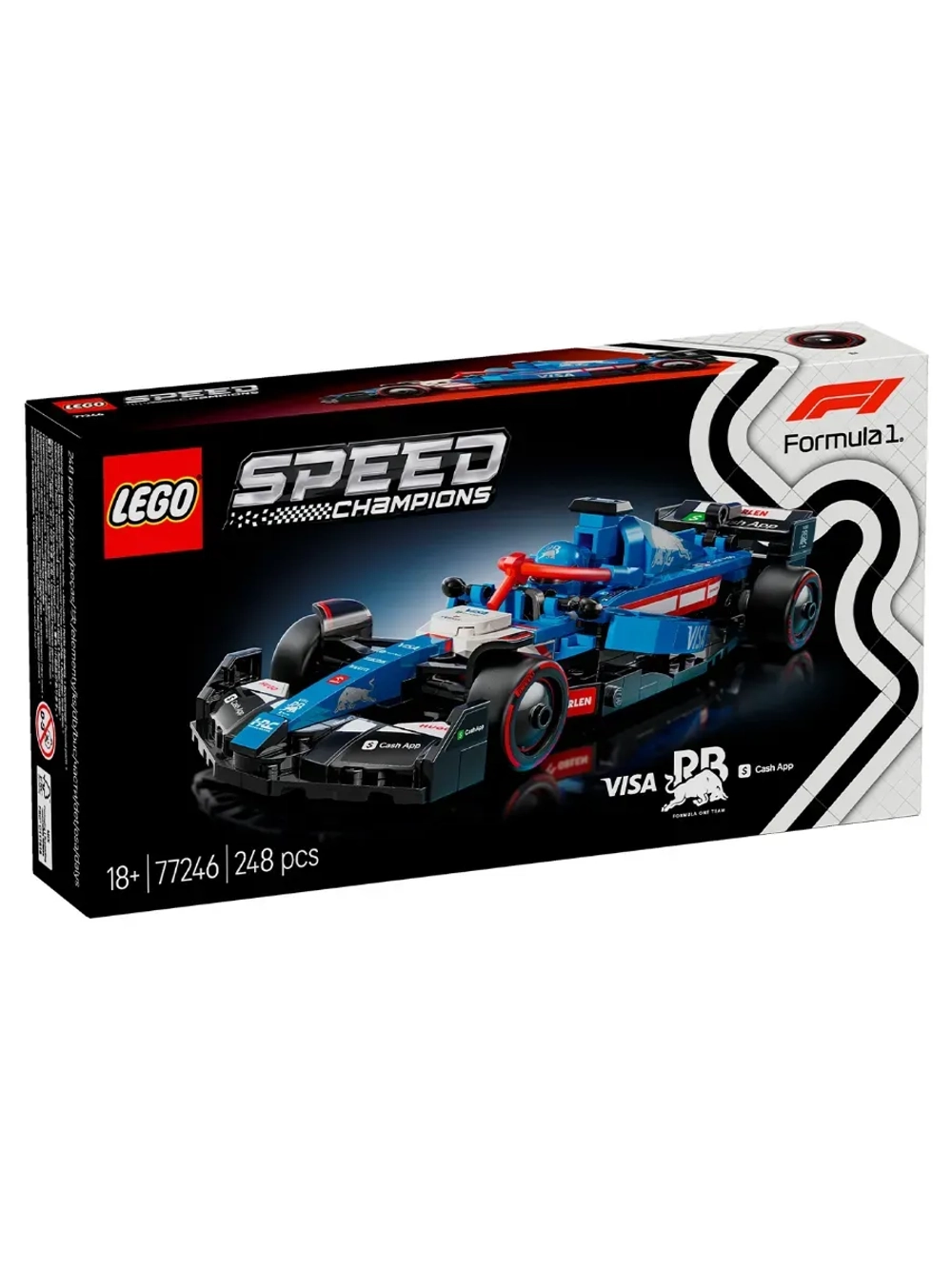 Конструктор LEGO Speed Champions 77246 Автомобиль Visa Cash App RB VCARB 01 F1