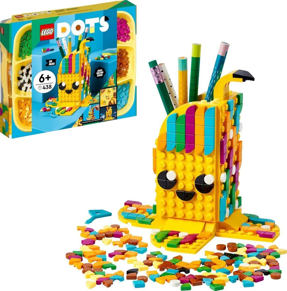 Набор для творчества LEGO DOTS Подставка для карандашей «Милый банан» | 41948