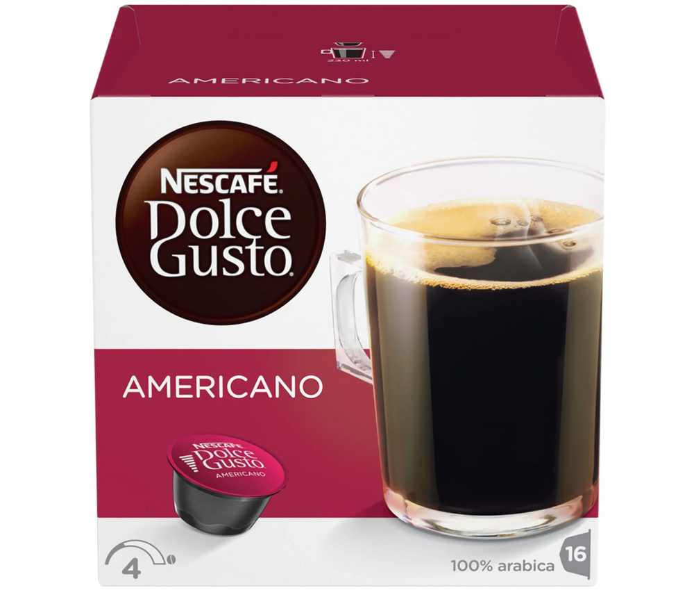 Кофе в капсулах Nescafe Dolce Gusto Americano, 16 шт