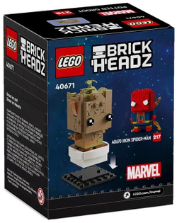 Конструктор LEGO Brickheadz Marvel Грут в горшке | 40671