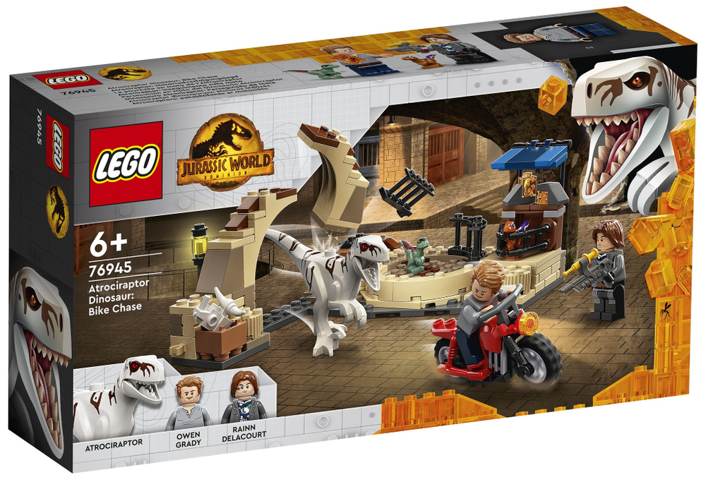 Конструктор LEGO Jurassic World Атроцираптор: погоня на мотоцикле | 76945