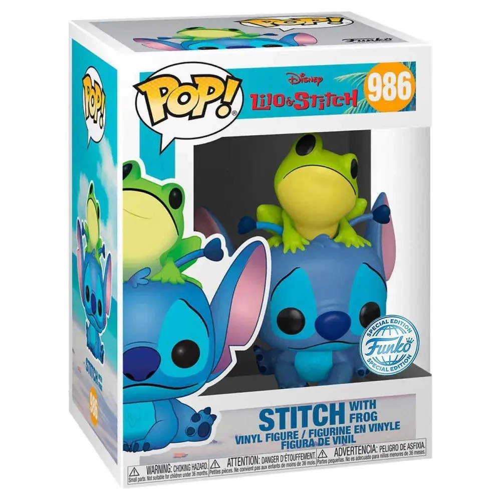 Фигурка Funko POP! Disney Lilo & Stitch Stitch w/Frog (Exc) (986) | 51795