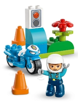Конструктор LEGO DUPLO 10471 Синий полицейский мотоцикл
