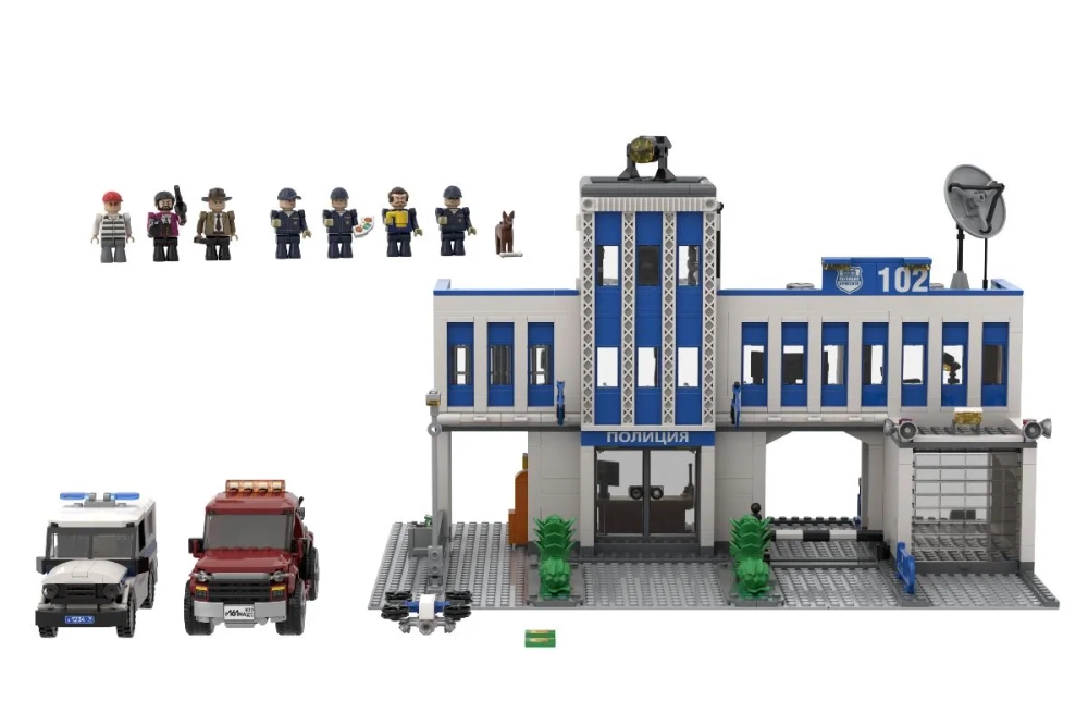 Конструктор Brick Labs Бриксити AB-1308 Форт правосудия