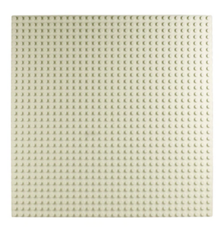 Строительная пластина 40х40  белая, 10701, pd0024