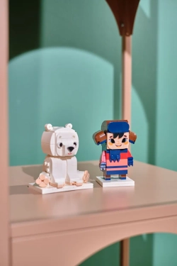 Конструктор Brick Labs Союзмультфильм AB-1129 Умка и Тайкэ