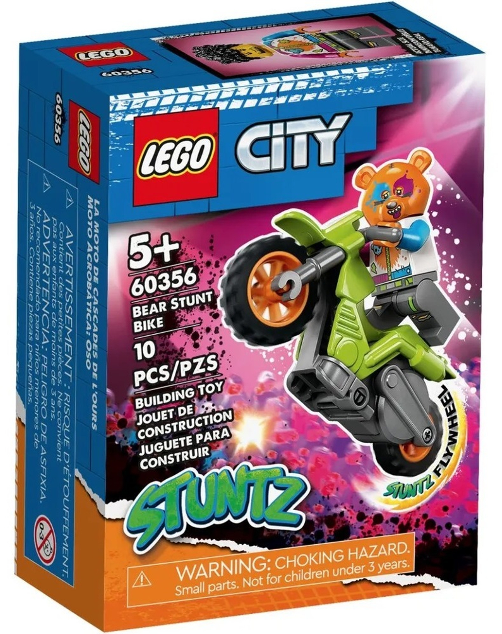 Конструктор Lego City Медвежий трюковой велосипед | 60356